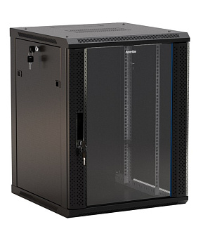 Телекоммуникационный шкаф Hyperline TWB 15U TWB-FC-1566-GP-RAL9004