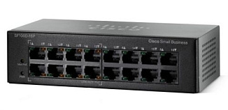 Коммутатор Cisco SF110 SF110D-16-EU 16 ports